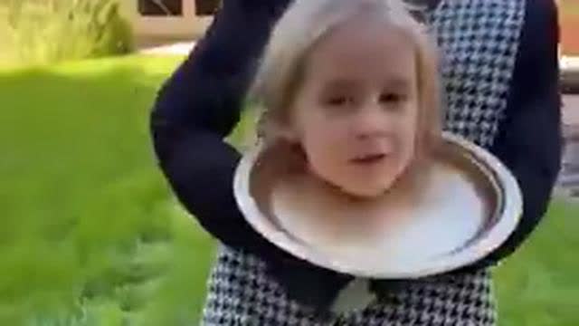 Clever Dad-Assisted Trick-or-Treater - Head on a Plate, Oct 17, 2024