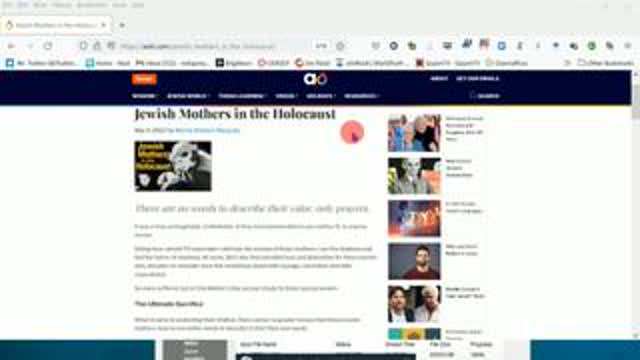 Jewish Mothers (In the Holocaust) WHO Told some REAL Whoppers (LIED), May 9, 2025