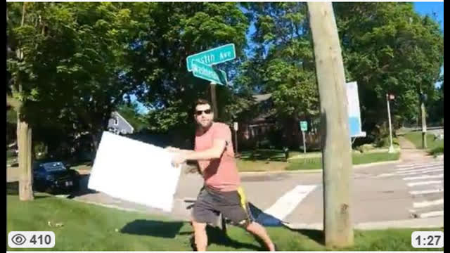 Henry - Herskovitz - Crazy Jew Attacks Henry's Protest, Sep 29, 2025