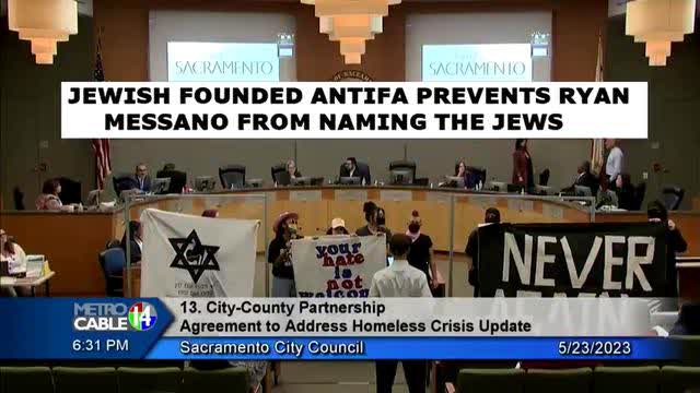 Antifa Stops Ryan Messano at City Council Meeting, May 24, 2023