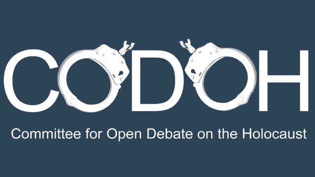 Time For Open Debate On The Holocaust (CODOH), Feb 9, 2025