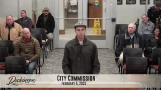 Dickinson, ND City Commission - Ryan Messano's Free Speech Stopped (Last 4 minutes)