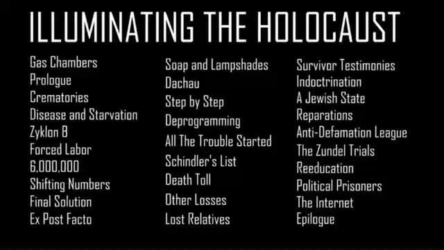 ILLUMINATING THE HOLOCAUST, Part 2, Jan 24, 2024