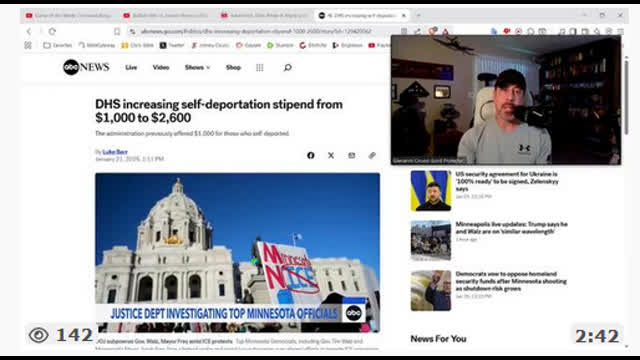DHS Paying Illegals Stipend $1000-$2600 to SELF-DEPORT, Jan 30, 2026