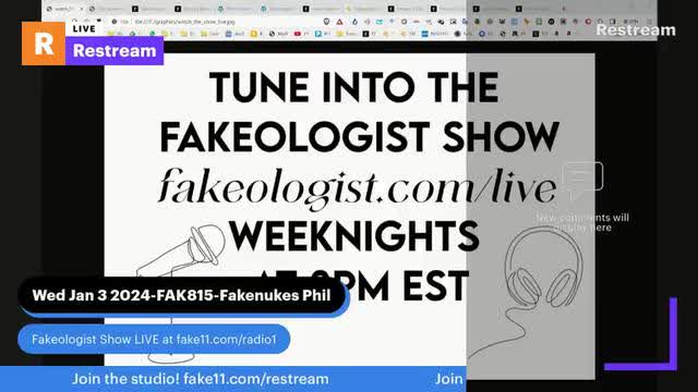 FAKEOLOGIST Presents FAKENUKES Phil, Jan 3, 2024