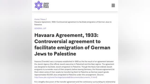 Hitler, the Zionists and the Transfer Agreement, Mar 15, 2025