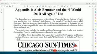 Alois Brunner Case - Dishonest Media, Jun 3, 2025
