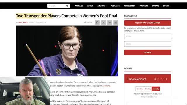 Trans In Women's Sports, Unfair Advantage, Apr 8, 2025
