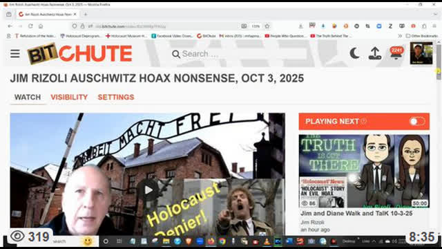 Jim Rizoli - Holocaust Survivors are Notorious LIARS, Oct 3, 2025
