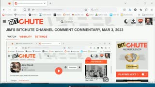 Jim's BitChute Channel Comments on MY Comments, Mar 5, 2023