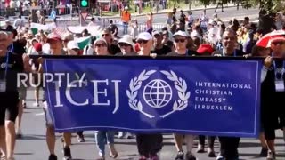 Crazy (Oxymoron) Zionist Christians Attend Rally, Apr 3, 2025