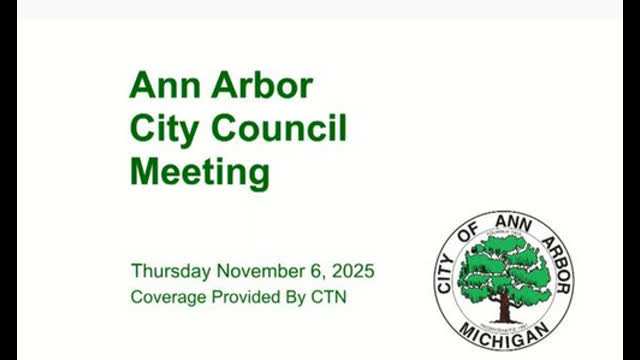 Ann Arbor, MI City Council - Henry Herskovitz, Nov 7, 2025