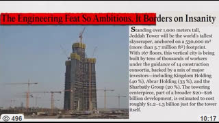 Building Jeddah (Kingdom) Tower, Saudi Arabia - World Tallest Building, Sep 22, 2025
