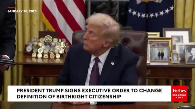 Trump, Birthright Citizenship Challenged, Jan 22, 2025