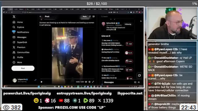 Dressing Up "Nazi" for Halloween, Oct 28, 2025