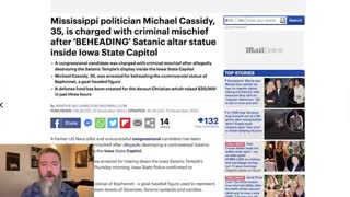 Satan Statue Loses its Head, Dec 15, 2023