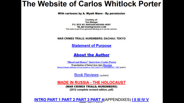 Jim Rizoli - Carlos Porter Info - Website and PDF of Books, Part 1, Jul 29, 2025