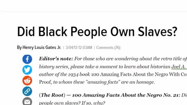 CONQUESTS AND CULTURES - Blacks Owned Slaves, Mar 5, 2025