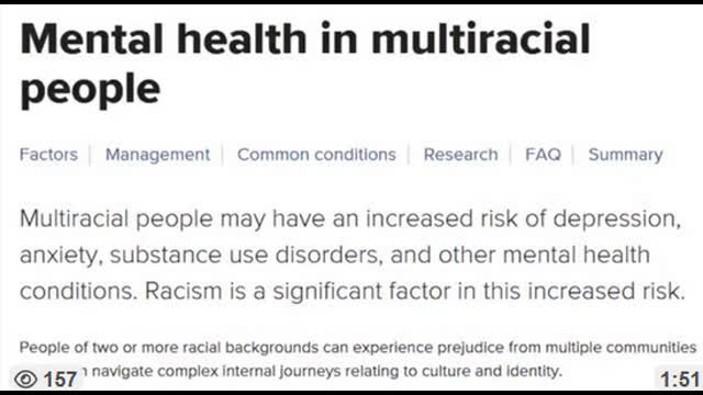Stick With Your Own Race, It's HEALTHIER, Oct 10, 2025