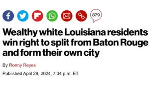Wealthy White LA Split from Baton Rouge, May 5, 2024