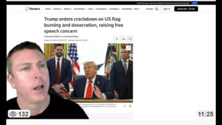 Mark Dice - Trump&American Flag, Cracker Barrel Arighted; Crime of Being White Suit, Aug 29, 2025