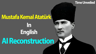 Mustafa Kemal Atatürk in English AI Reconstruction