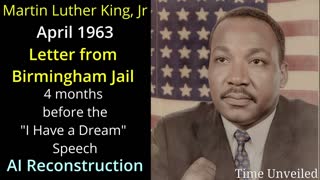 Martin Luther King Jr Letter from Birmingham Jail in English AI Reconstruction