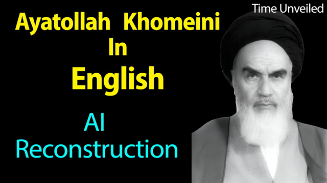 Ayatollah Khomeini in English AI Reconstruction