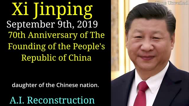 Xi Jinping in English AI Reconstruction - 70th Anniversary