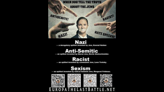 When you tell the truth about Jews - 4 stk QR koder til EuropaTheLastBattle ep 1234 Goyimtv.com