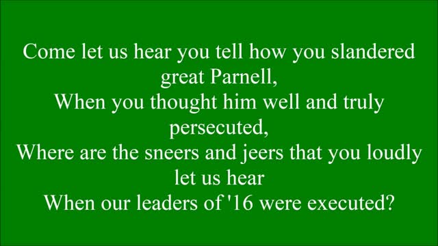 Come Out You Black And Tans with lyrics