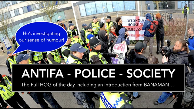 Protest At Hotel That Got The Bin Set On Fire, One Year Earlier.