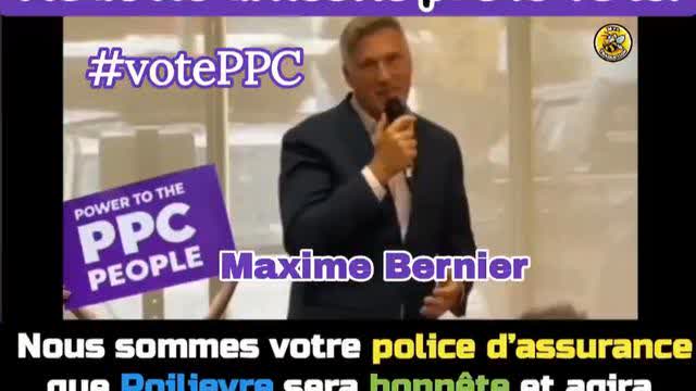 Maxime Bernier is the insurance policy that poilievre party will not act as WEF agent (vostfr)