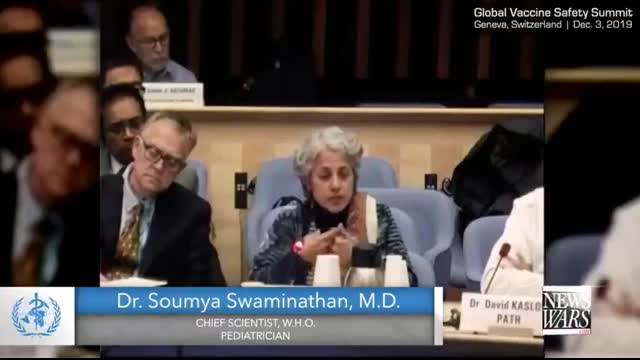 Dr. Soumya Swaminathan, M.D Admits there are no real safety monitoring systems for vaccines