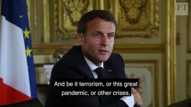 Macron accepts the beast of events: the terrorism, the pandemic, the crisis to move towards the NWO