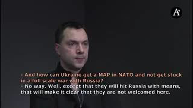 2019 interview of Oleksiy Arestovych, Our price for joining NATO is a war with Russia (vosten)