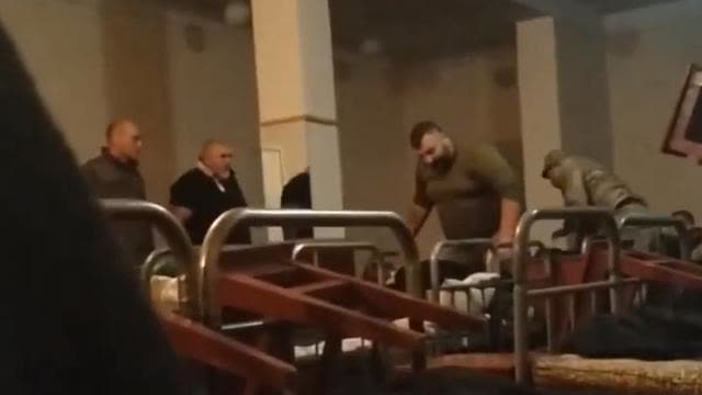 "disciplinary interview" conducted by recruiters with a new group of mobilized Ukrainian individuals