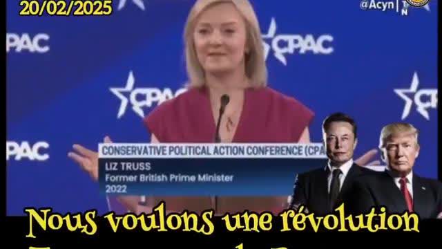 Liz Truss - we want a Trump revolution in UK (vostfr)