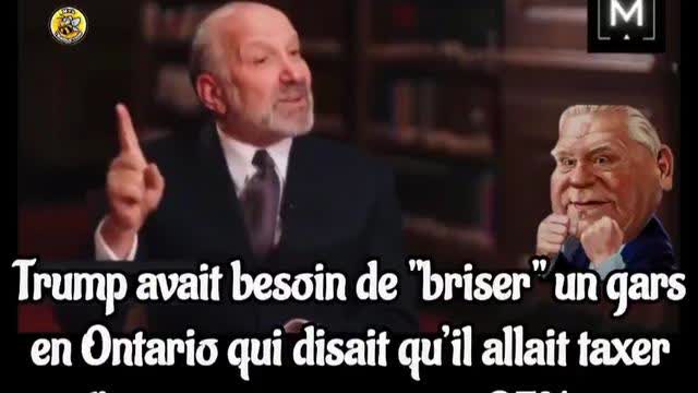 Trump Breaks Doug Ford with just a tweet (vostfr)