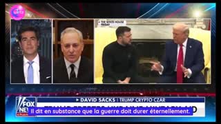 David Sacks explains why he believes Zelensky and his warmongers have no interest in STOP (vostfr)