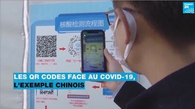 Les QR codes face au Covid-19 (FRANCE24)