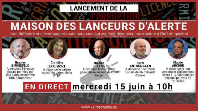 Nicolas ULLENS nous explique l'inauguration de la MAISON DES LANCEURS D'ALERTE