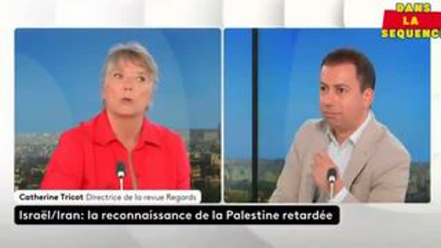Catherine Tricot met en pièce tout le plateau de France Info sur Israël le génocidaire en palestine