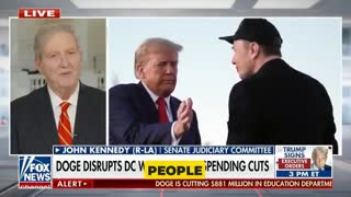 100 first days : Senator John Kennedy : Trump, Musk are winning with the American people