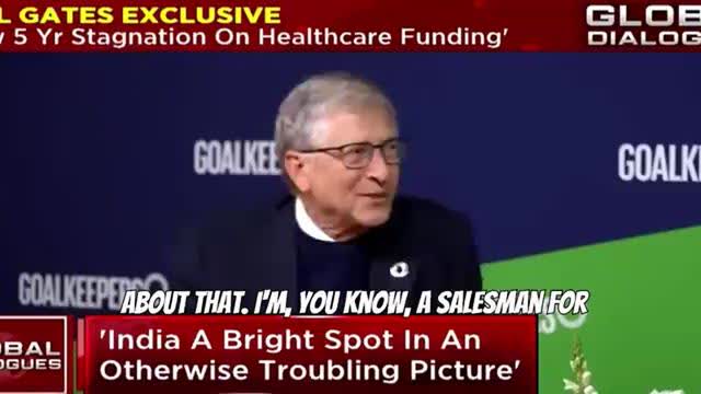Bill Gates says he works as a salesman for GAVI (Global Alliance for Vaccines and Immunization)