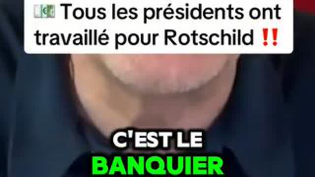 Soral expose le contrôle de Rothschild sur les présidents français
