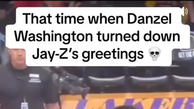 Because Danzel washington knows