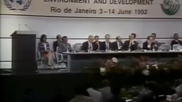 CSPAN Maurice Strong on agenda21 at Earth Summit 92