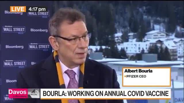 Pfizer CEO Albert Bourla "We started experiments to make one vaccine for both covid and flu."