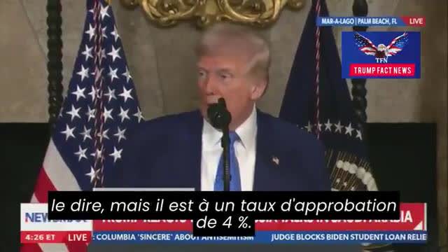 Trump said that Zelenskyy approval rating is down to 4% (vostfr), it's time for election in Ukraine